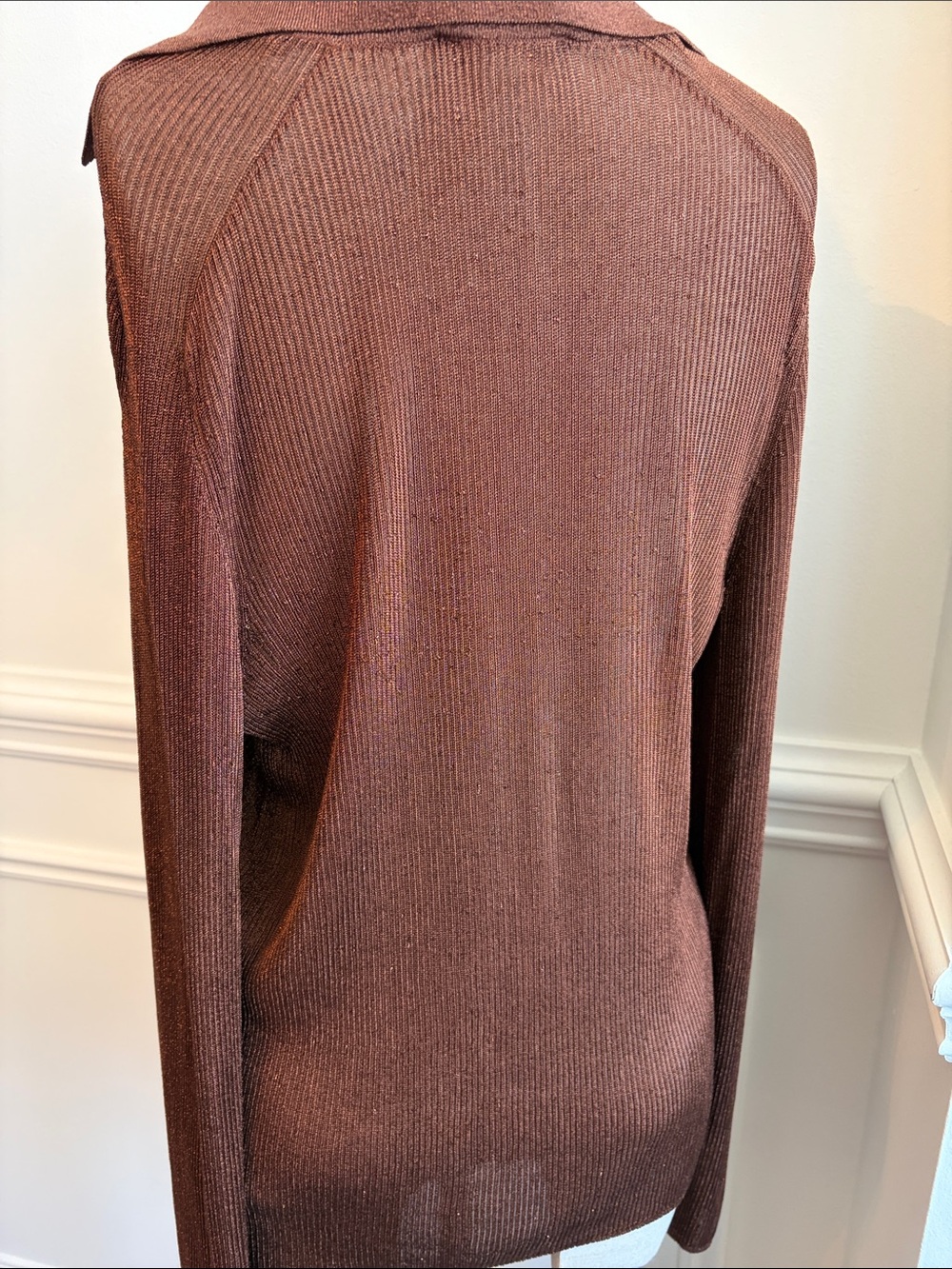 COS Ribbed Polo Sweater - Picture 6 of 9